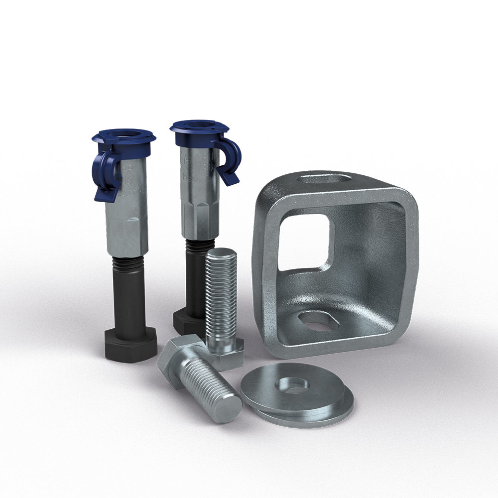 BT-Spannschloss® M16 - Set,vz. + PB-Anker 16 x 115